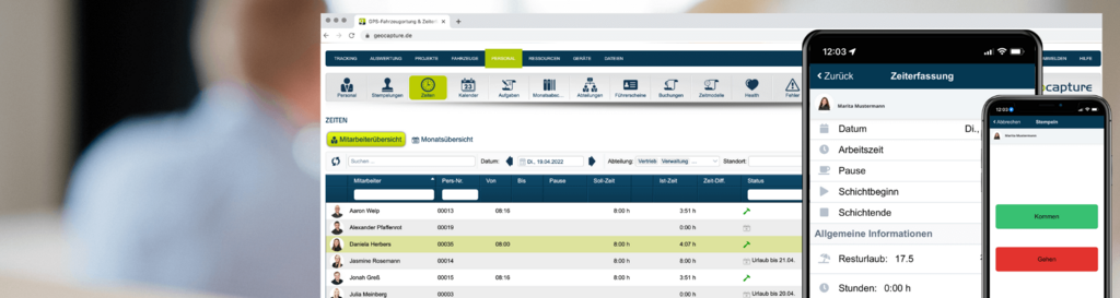 Tijdregistratie is mogelijk in veel verschillende opties