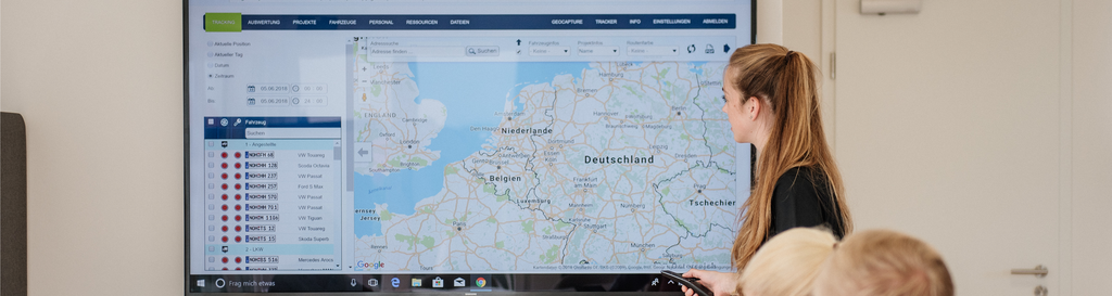 Kaartweergave van GPS-tracking van geoCapture