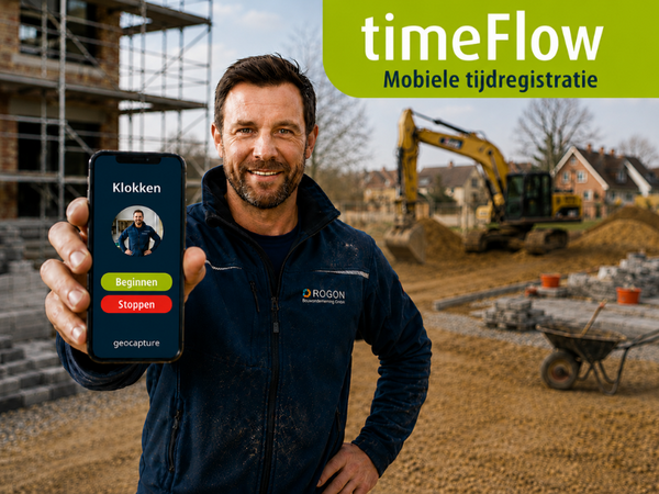 Afbeelding voor mobiele tijdregistratie via timeFlow
